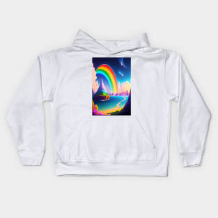 Iridescent Tendril Kids Hoodie